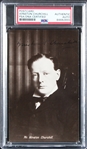 Sir Winston Churchill Signed 3" x 5.5" Early Photograph (PSA/DNA Encapsulated)