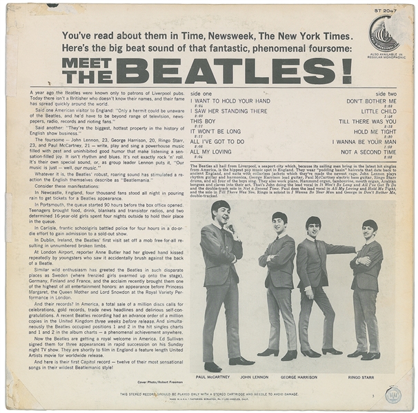 The Beatles: John Lennon RARE Vintage Signed Meet The Beatles Album (Beckett/BAS & Caiazzo)