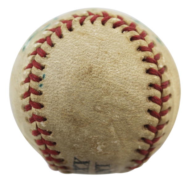 Jimmie Foxx Single Signed Jimmy Foxx Restaurant Mini Baseball (JSA LOA)