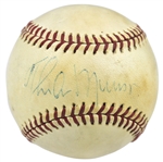 Thurman Munson Seldom Seen Single Signed OAL (MacPhail) Baseball (JSA)