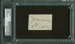 James Dean Vintage Signature from His Grade School Notebook! (PSA/DNA Encapsulated)