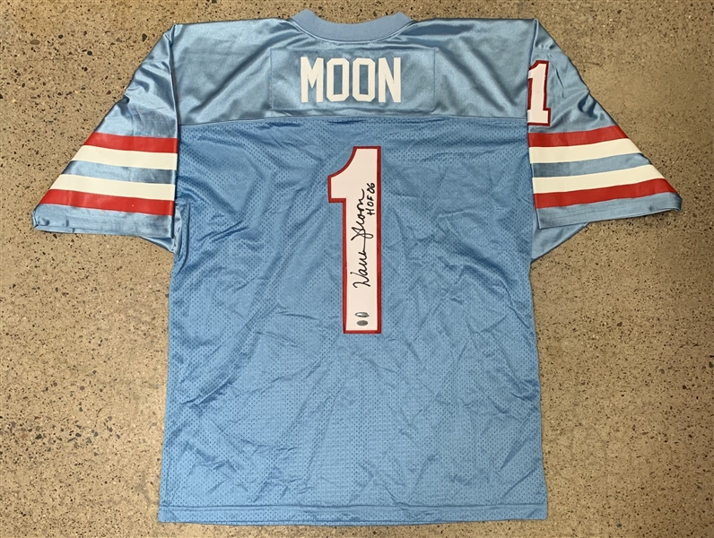 Warren Moon Signed Houston Oilers Jersey (TriStar)