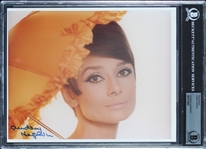 Audrey Hepburn Stunning Signed 8" x 10" Color Photo (Beckett/BAS Encapsulated)