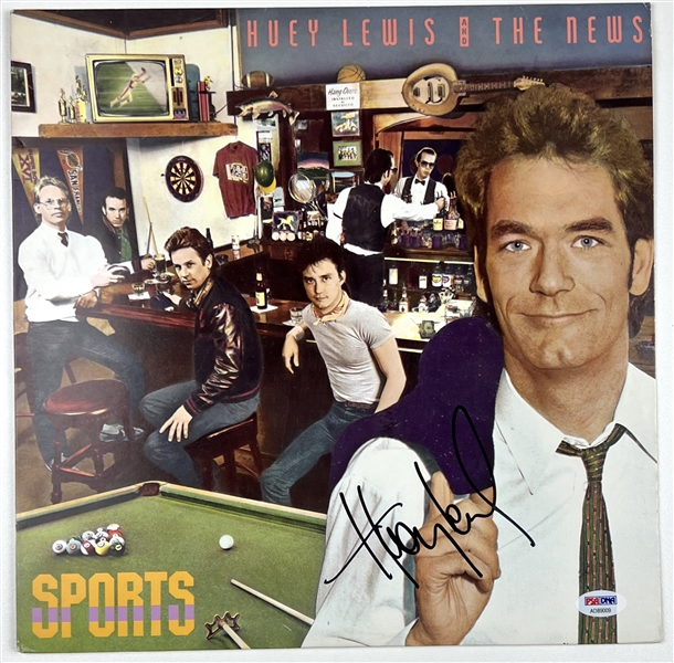 Huey Lewis Signed “Sports” Album Record (PSA/DNA Authentication)