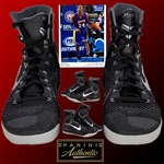 Kobe Bryant PHOTO MATCHED Game Used & Double Signed Nike Sneakers Worn on 11/21/2014 vs Mavericks (MeiGray Photomatch & Panini COA)