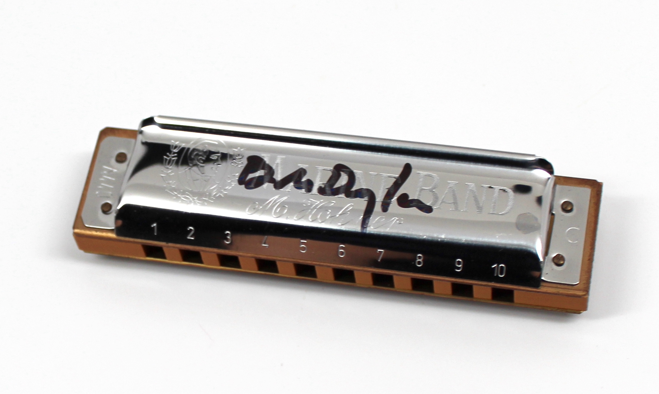 Lot Detail Bob Dylan Signed LimitedEdition Hohner Harmonica (Custom