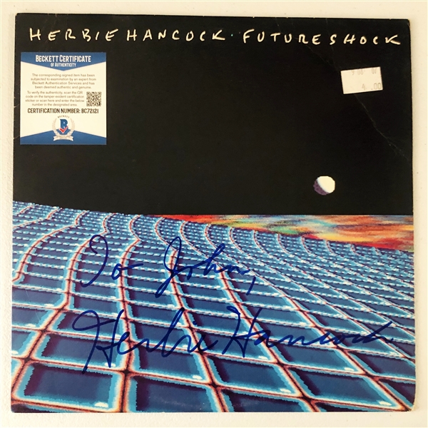 Herbie Hancock Signed “Future Shock” Album Record (Beckett/BAS Authentication)