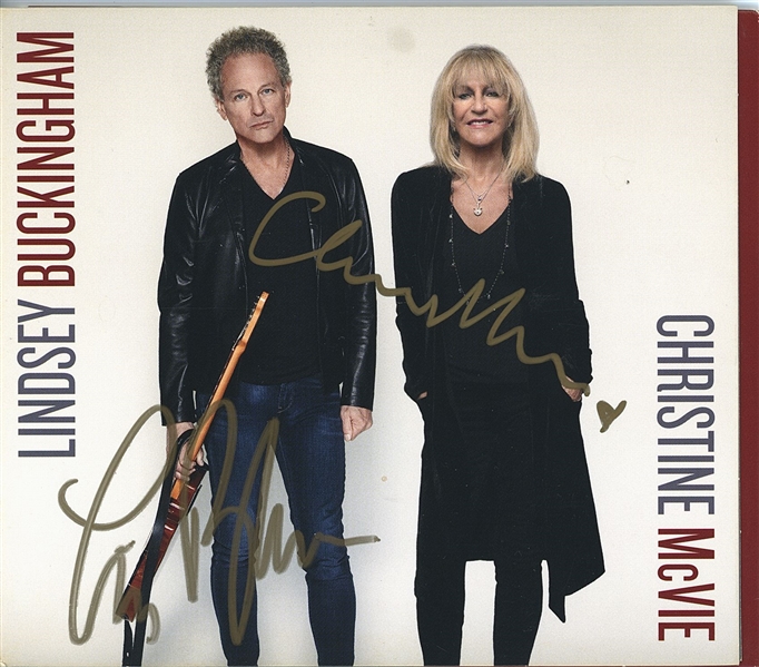 Fleetwood Mac: “Lindsey Buckingham & Christine McVie” Dual-Signed CD (Roger Epperson/REAL Authentication)