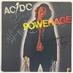 AC/DC Fully Group Signed “Powerage” Album w/ TWO Bon Scott Autographs (PSA LOA) 