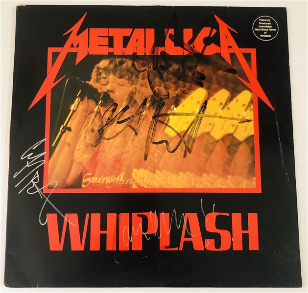 Metallica Vintage Group Signed w/ Cliff “Whiplash” EP Record (4 Sigs) (Beckett/BAS LOA) 