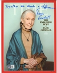 Jane Goodall Signed & Inscribed 8" x 10" Time Magazine Photo (Beckett/BAS)