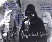 Star Wars “Darth Vader” Jones, Prowse, Ect. Multi-Signed 10” x 8” Photo From “The Empire Strikes Back” (4 Sigs) (Third Party Guaranteed)