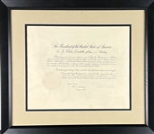 Calvin Coolidge Signed 21” x 17” Document (Third Party Guaranteed)
