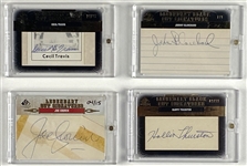 Baseball “Legendary Cut” Lot of (4) Signatures (Upper Deck) (Beckett/BAS Guaranteed) 