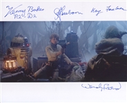 Star Wars “Yoda” Baker, Freeborn & Froud Multi-Signed 10” x 8” Photo From “The Empire Strikes Back” (4 Sigs) (Third Party Guaranteed)