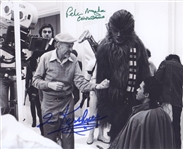 Star Wars Mayhew & Kershner Dual-Signed 10” x 8” Photo From “The Empire Strikes Back” (2 Sigs) (Third Party Guaranteed)