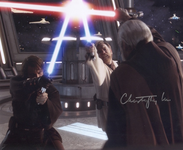 Star Wars: Christopher Lee "Count Dooku" Signed 10” x 8” Photo From “Attack of the Clones” (Third Party Guaranteed)