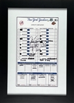 Alex Rodriquez 2005 Game-Used & Signed Line-Up Card w/ Handwritten Stats (Steiner Authentication) (Third Party Guaranteed)