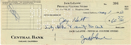 Jack LaLanne Signed Check (Third Party Guaranteed)