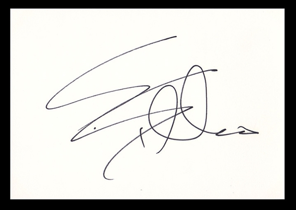 Sylvester Stallone IN-PERSON Signed 4.5"x 6.5" Card  (Third Party Guaranteed)