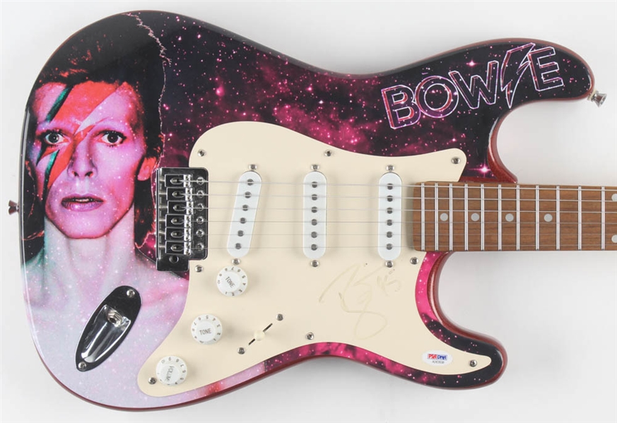 David Bowie Signed Custom Graphic Electric Guitar (PSA/DNA LOA)