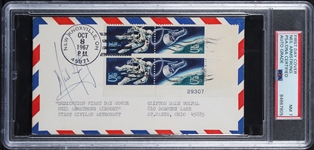 Neil Armstrong Signed 1967 First Day Cover (PSA/DNA Encapsulated)