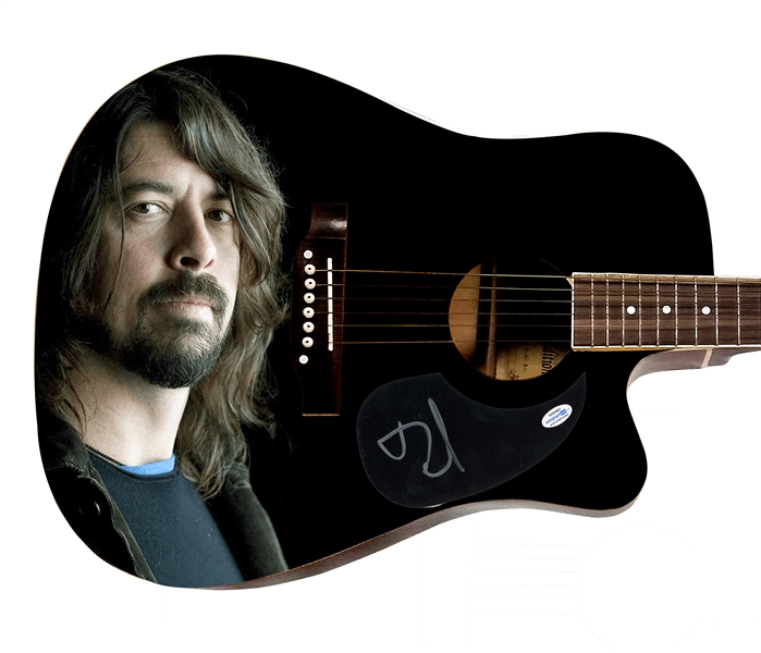 Dave Grohl Signed Acoustic Graphic Guitar (ACOA)