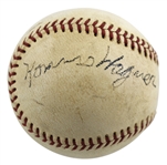 Honus Wagner Superb Single-Signed ONL Baseball (JSA LOA)