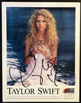 Taylor Swift RARE Signed 8.5 x 11.25 Big Machine Records Promotional Photo (JSA LOA)