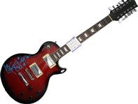 KISS Ace Frehley Autographed 12-String Guitar w Sketch Exact Video Proof (ACOA)  