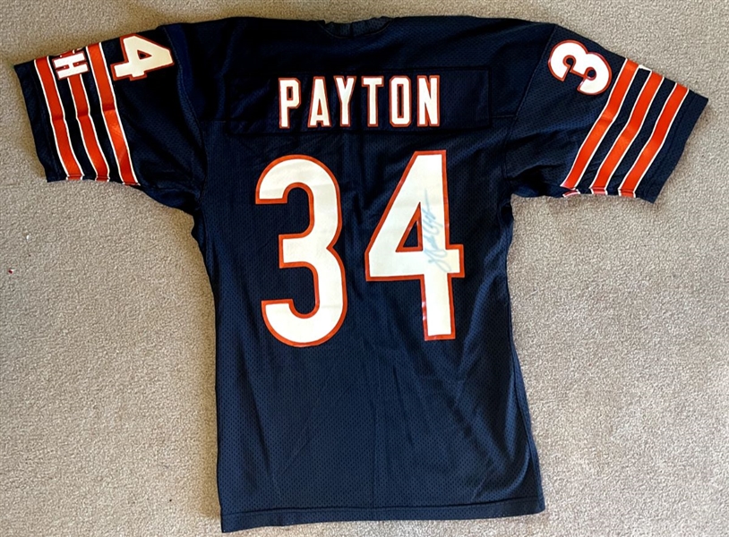 Walter Payton Signed Vintage Bears GSH Wilson Jersey (JSA LOA)