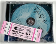 Taylor Swift Signed Self-Titled Debut CD Booklet (PSA Encapsulated)