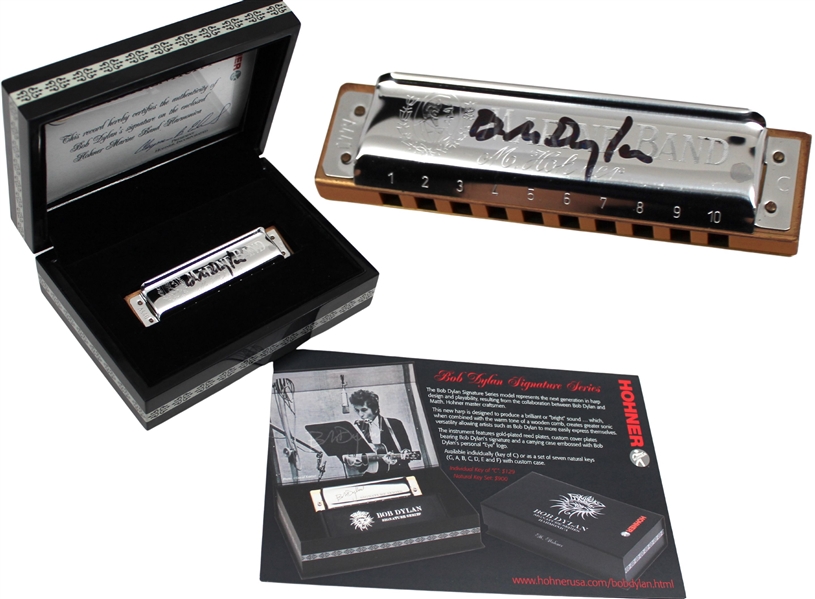 Bob Dylan Signed Limited-Edition Hohner Harmonica (Custom Box & Paperwork) (PSA/DNA LOA) 