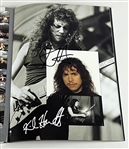 Metallica Group Signed “Wherever We May Roam” 1991-92 Tour Book (4 Sigs, Plus x2 Kirks) (Beckett/BAS Authentication) 
