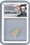 Abraham Lincoln Blood-Stained Towel From His Death Chamber (CAG Encapsulated)