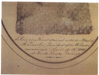 Abraham Lincoln Blood-Stained Towel From His Death Chamber (CAG Encapsulated)