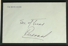 Harry S. Truman “The Buck Stops Here!” Framed Display w/ Signed $1 Bill Presented to John W. Snyder (Total 3 Items Signed by Truman) (Third Party Guaranteed)