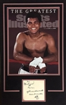 Muhammad Ali Signed Cut w/ Sketch and Quote Matted (JSA Authentication) 