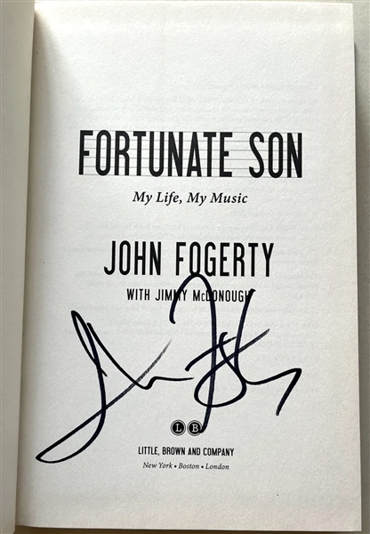 Lot Detail Ccr John Fogerty Signed “fortunate Son” Biography Book Third Party Guaranteed 3291