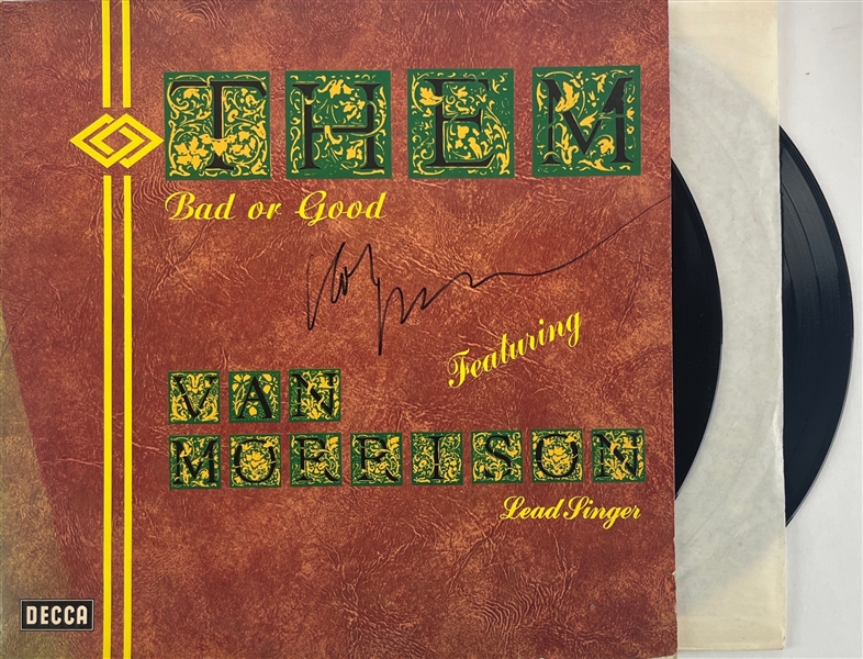 Van Morrison Signed THEM Bad or Good LP w/ Vinyl (Beckett/BAS)