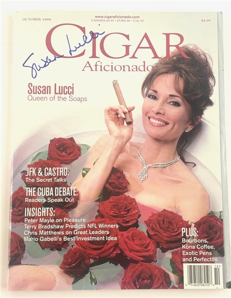 Susan Lucci Signed October 1999 Cigar Aficionado Magazine (Third Party Guarantee)