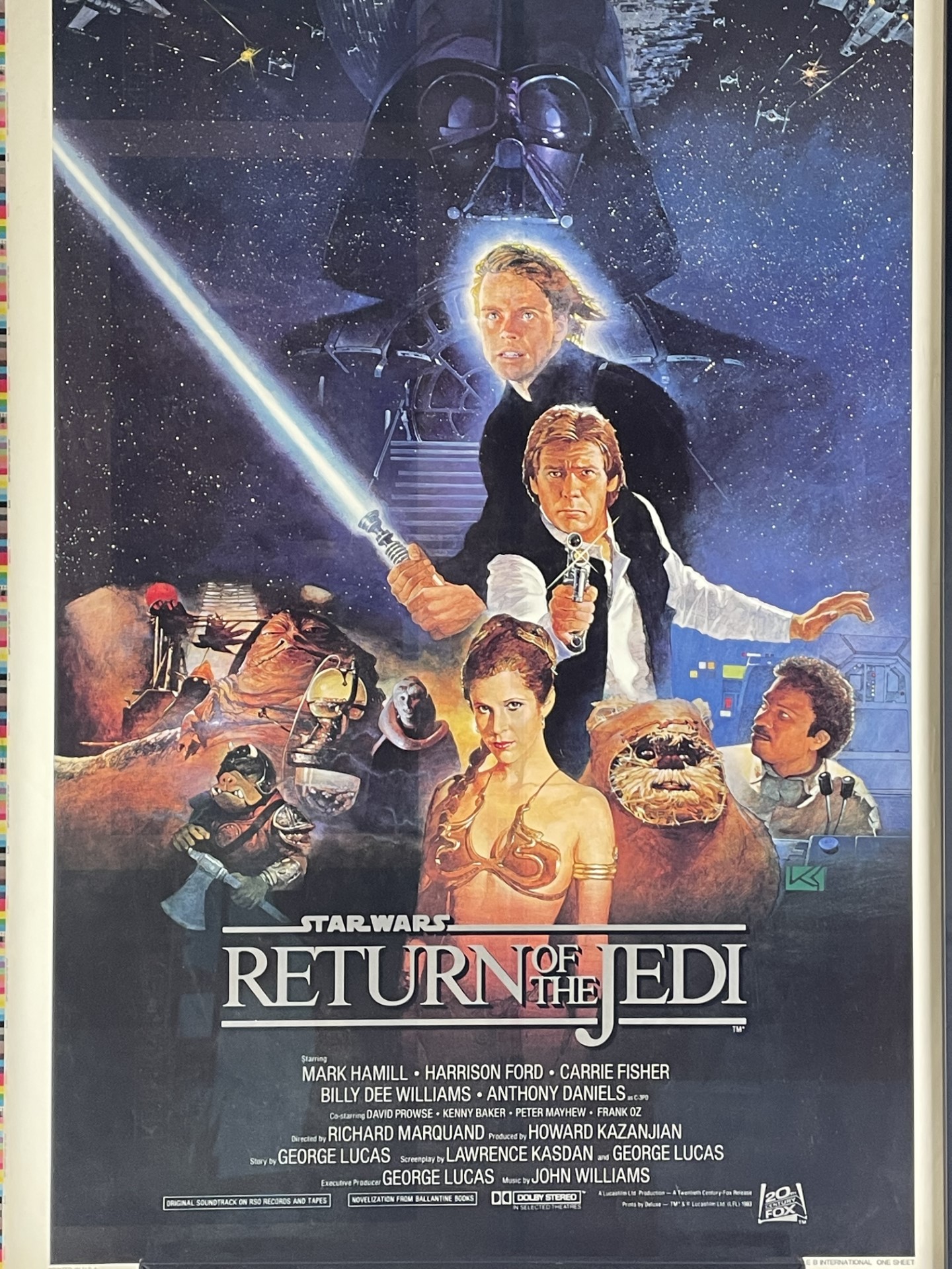 Lot Detail - Extremely Rare: 1983 Star Wars ROTJ Printers Proof Poster ...