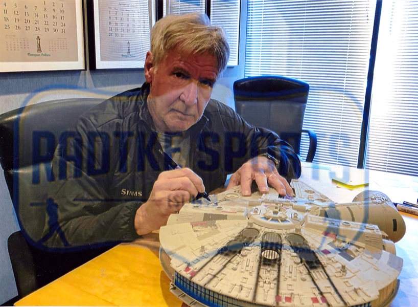 Harrison Ford RARE SIGNED Star Wars Millennium Ship (Third Party Guaranteed )