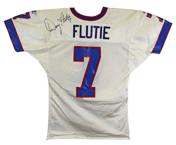 Doug Flutie Signed Game Used Jersey and Pants :: Photomatched to 11/8/98 Game vs. NYJ :: Only Known Flutie Photomatched Jersey! (Resolution Photomatching & PSA/DNA)