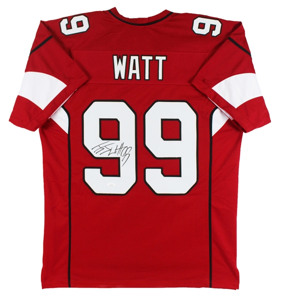 J.J. Watt Signed Arizona Cardinals Style Jersey (JSA COA)