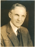 Henry Ford Superb Signed 6.75" x 9.25" Portrait Photograph (Beckett/BAS LOA)