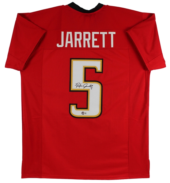 Rakim Jarrett Signed Maryland Terrapins College Style Jersey (Beckett/BAS Witnessed)