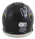 Ray Lewis Signed Baltimore Ravens Speed Mini Helmet (Beckett/BAS Witnessed)