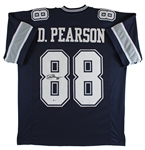 Drew Pearson Signed Dallas Cowboys Style Football Jersey (Beckett/BAS Witnessed)