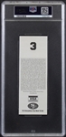 Michael Vick Signed 2001 NFL Debut Game Ticket with GEM MINT 10 Autograph (PSA/DNA Encapsulated)
